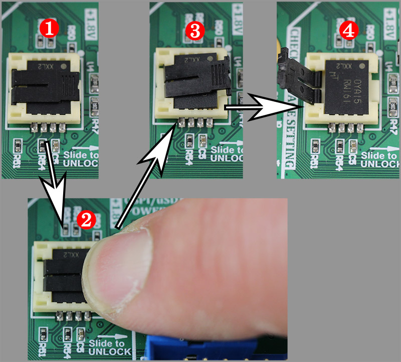 QSPI Socket removal process